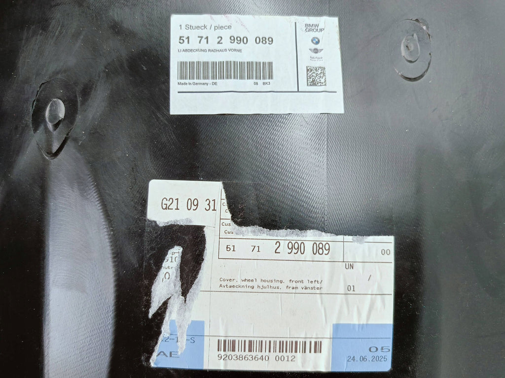 BMW X1 E84 09- RADHAUSSCHALE RADHAUS LINKS VORNE HINTEN 51712990089