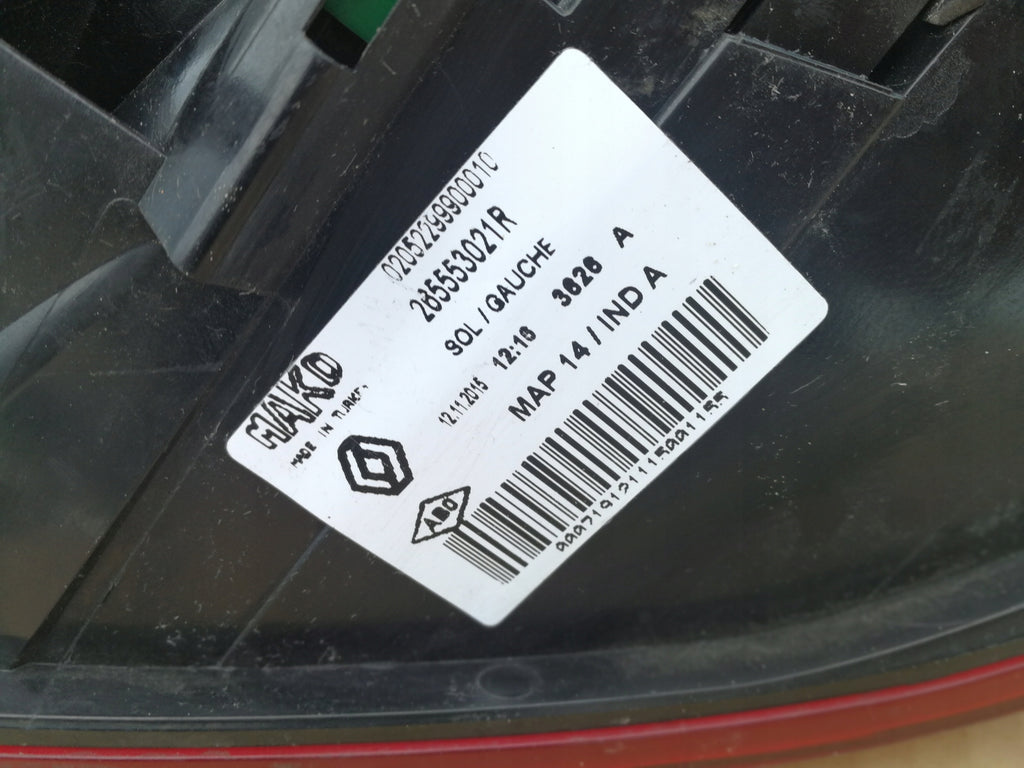 RENAULT CLIO IV HB 12- LAMPA LEWY TYŁ LEWA TYLNA 265553021R