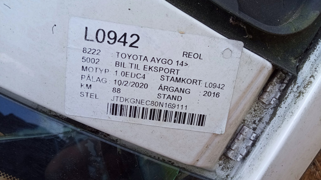 TOYOTA AYGO II 14- MIĘKKI DACH POSZYCIE DACHU
