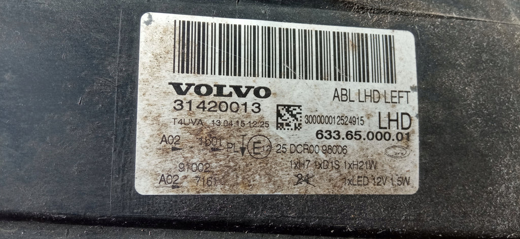 VOLVO XC70 V70 S80 SCHEINWERFER LINKS VORNE XENON LED 31420013