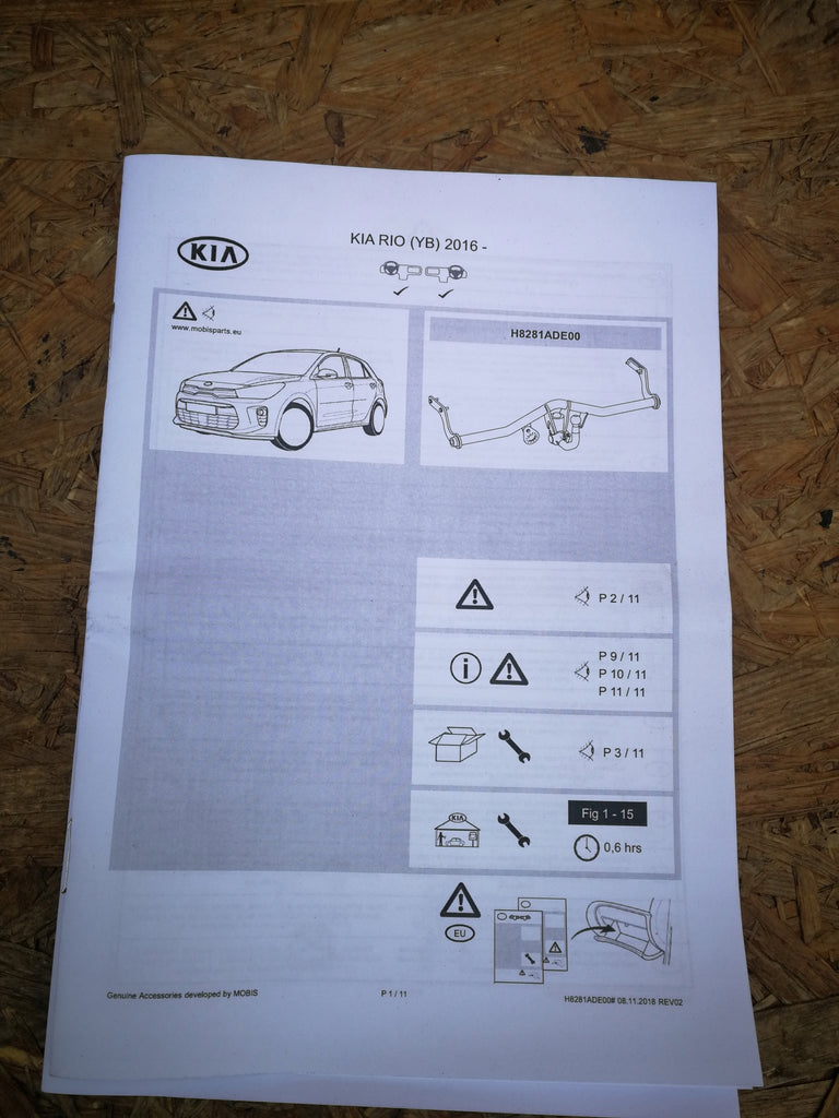 KIA RIO IV 4 YB 16- BELKA HAKA HOLOWNICZEGO H8281ADE00