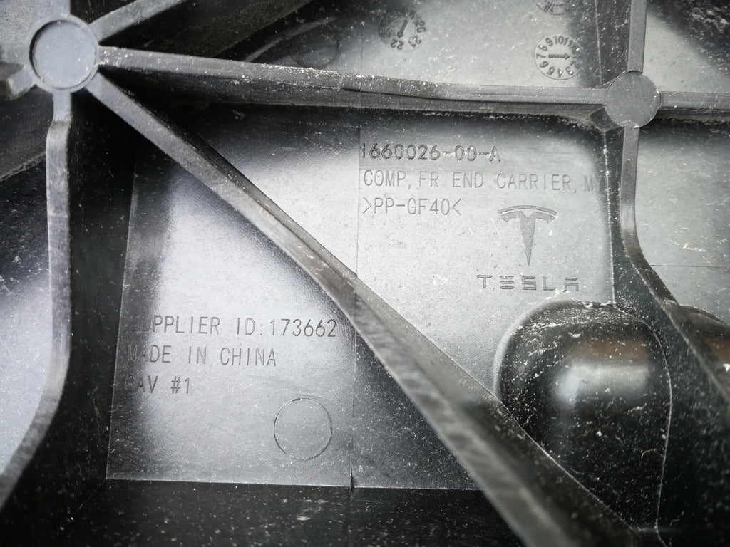 TESLA MODEL Y 20- VERSTÄRKUNG VORDERE FRONTQUERTRAVERSE RAHMEN 1660012-00-A