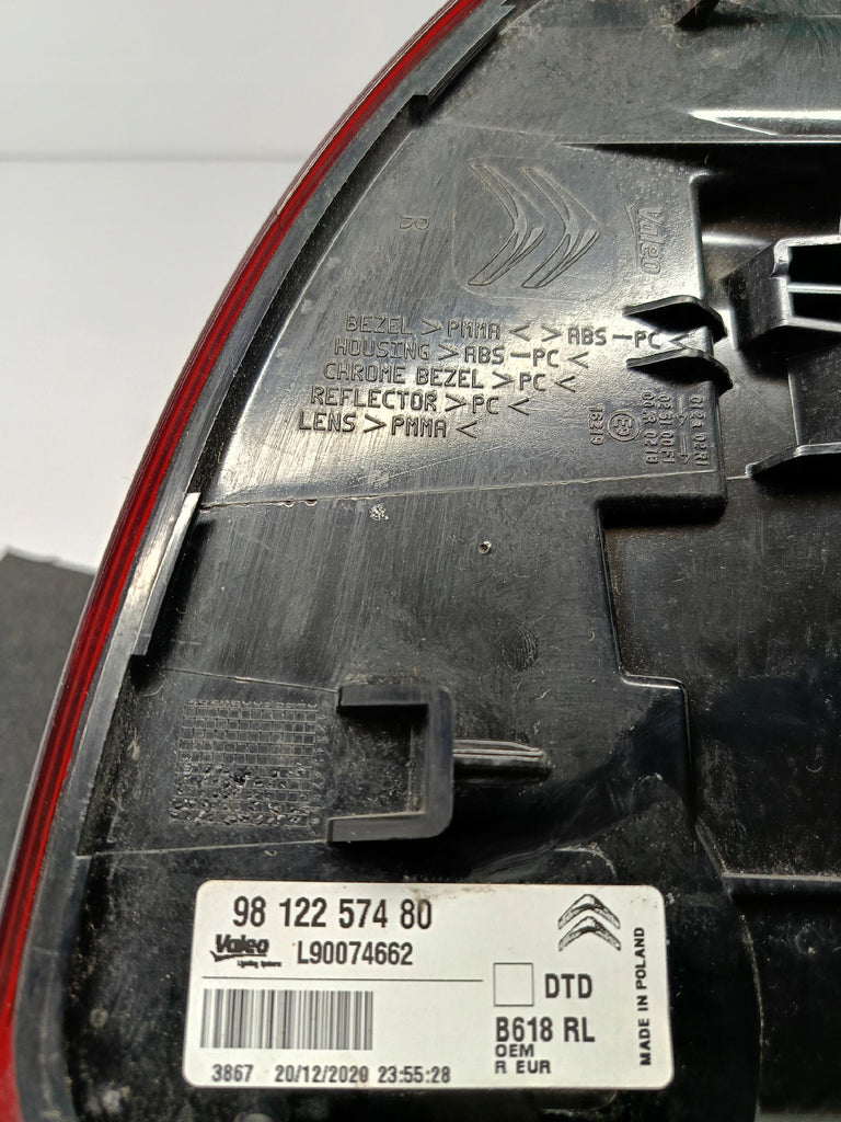 CITROEN C3 III 16- RÜCKLEUCHTE RECHTS HINTEN EU 9812257480