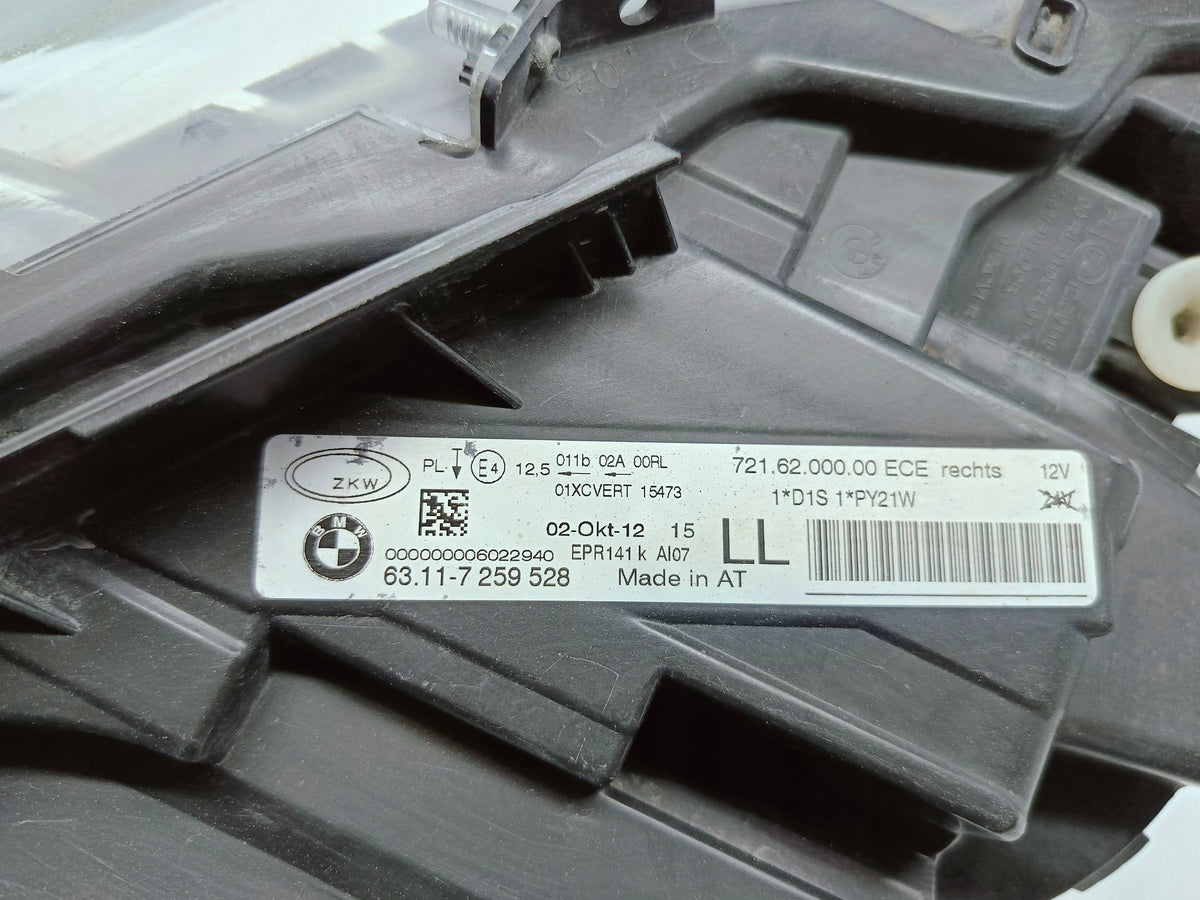 BMW 3 F30 F31 11- Feu Avant Droite Avant Bi Ksenon Dynamic 63117259528 — photo 14 sur 14