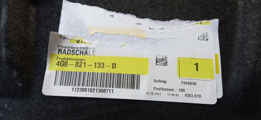 AUDI A6 S6 S-LINE C7 11- RADHAUSSCHALE LINKS VORNE LINKS VORDERE NEU 4G0821133D