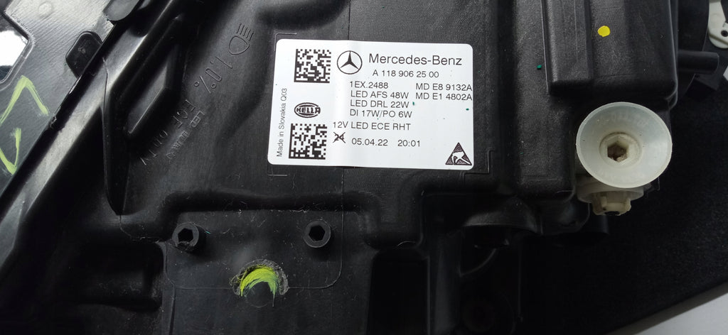 MERCEDES CLA W118 19- LAMPA LEWA PRZÓD LED HIGH PERFORMANCE A1189062500