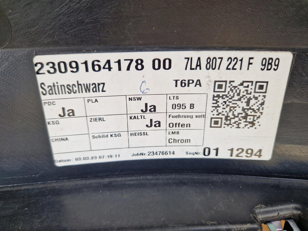 VW T6 LIFT PDC 7LA807221F ZDERZAK PRZÓD PRZEDNI
