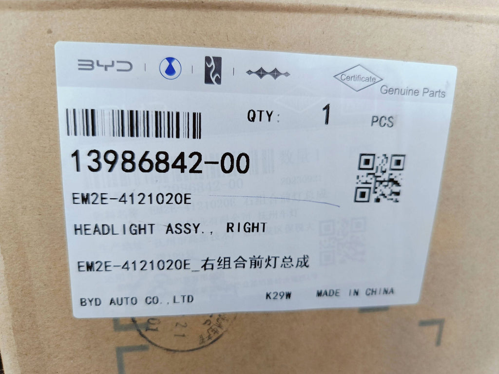 BYD Dolphin EV 22- LAMPA PRAWA PRZÓD PRZEDNIA FULL LED EU EM2E-4121020