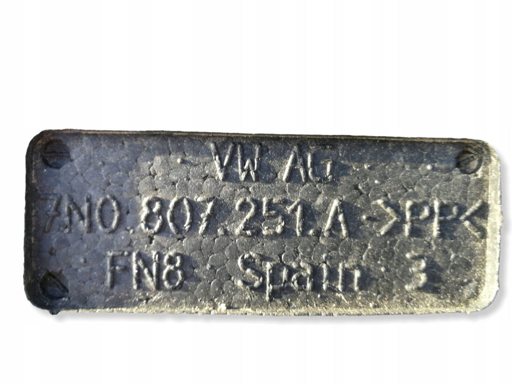 VW Sharan II ALHAMBRA 10- BELKA WZMOCNIENIE ABSORBER ZDERZAKA TYŁ 7N0807305