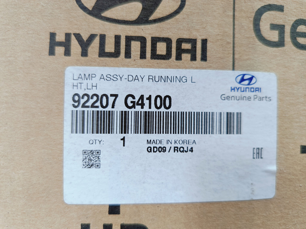 HYUNDAI I30 III 16-LAMPA ŚWIATŁO DRL LEWY PRZÓD LED NOWY 3 PIN 92207-G4100