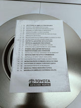 Load image into Gallery viewer, TOYOTA AVENSIS T25 SEDAN KOMBI- TARCZ HAMULCOWA PRZÓD ORYGINAŁ 43512-YZZAB