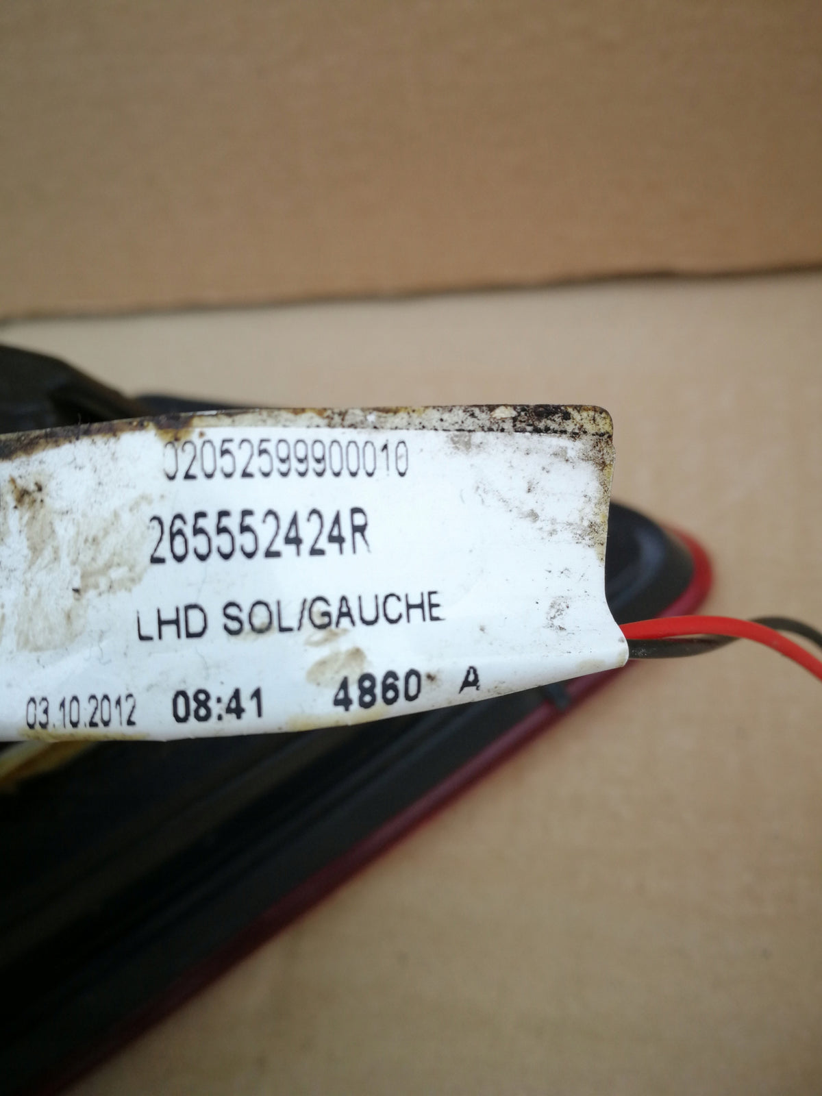 Renault Clio IV 4 Hb 12- Rear Left Light Tailgate 265552424R — photo 6 of 6
