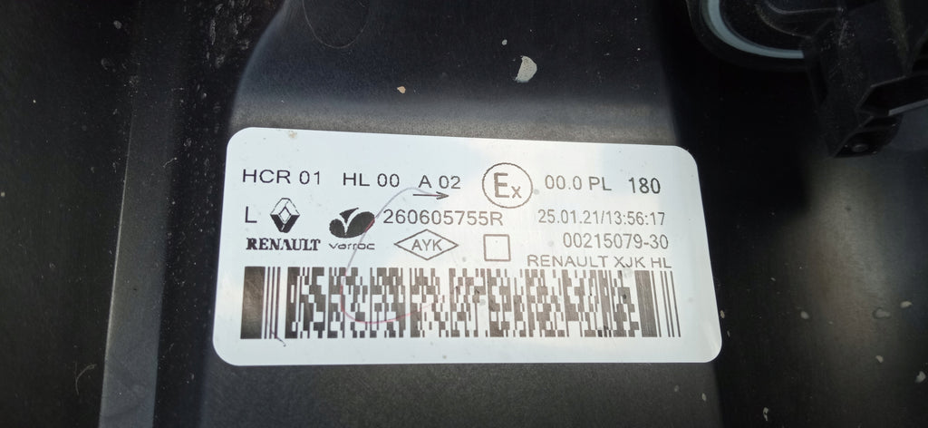 RENAULT KANGOO EXPRESS 21- LAMPA LEWA PRZÓD ZWYKŁA + LED 260605755R