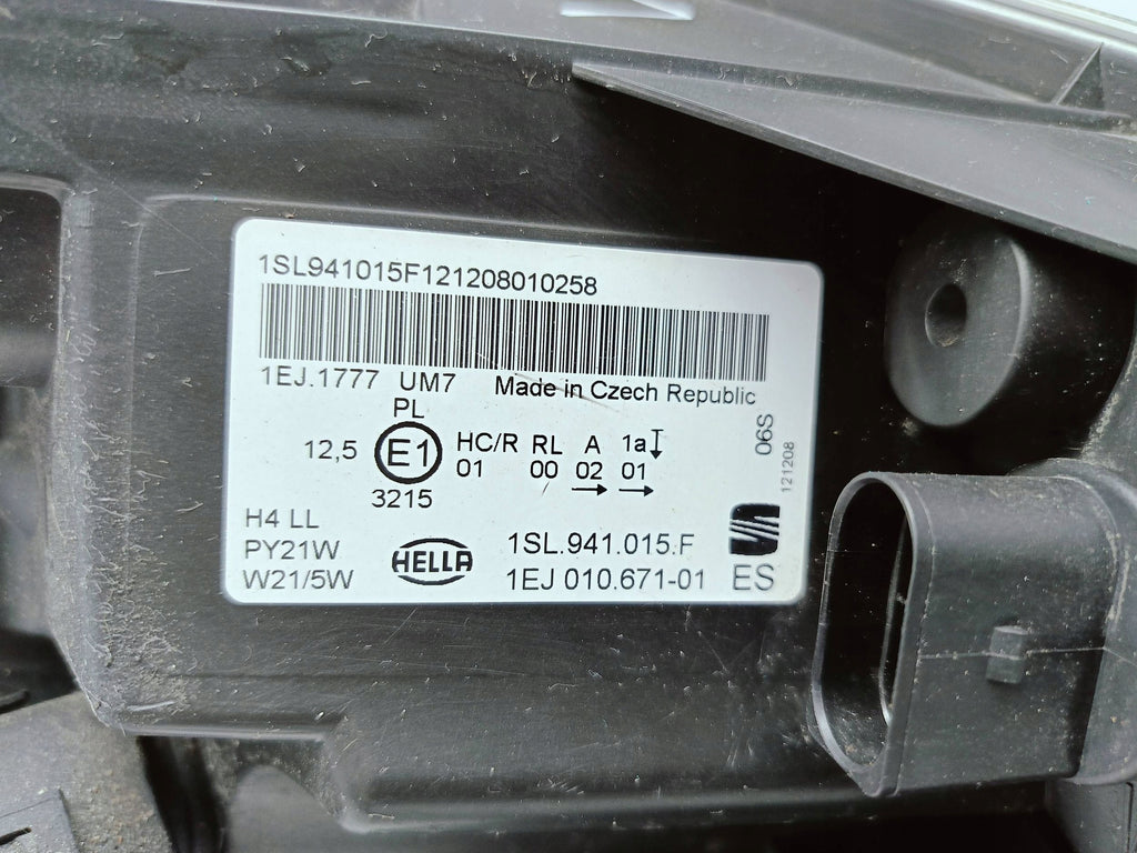 Seat Mii 1SL 11- LAMPA LEWA PRZÓD LEWA PRZEDNIA ZWYKŁA H4 1SL941015F