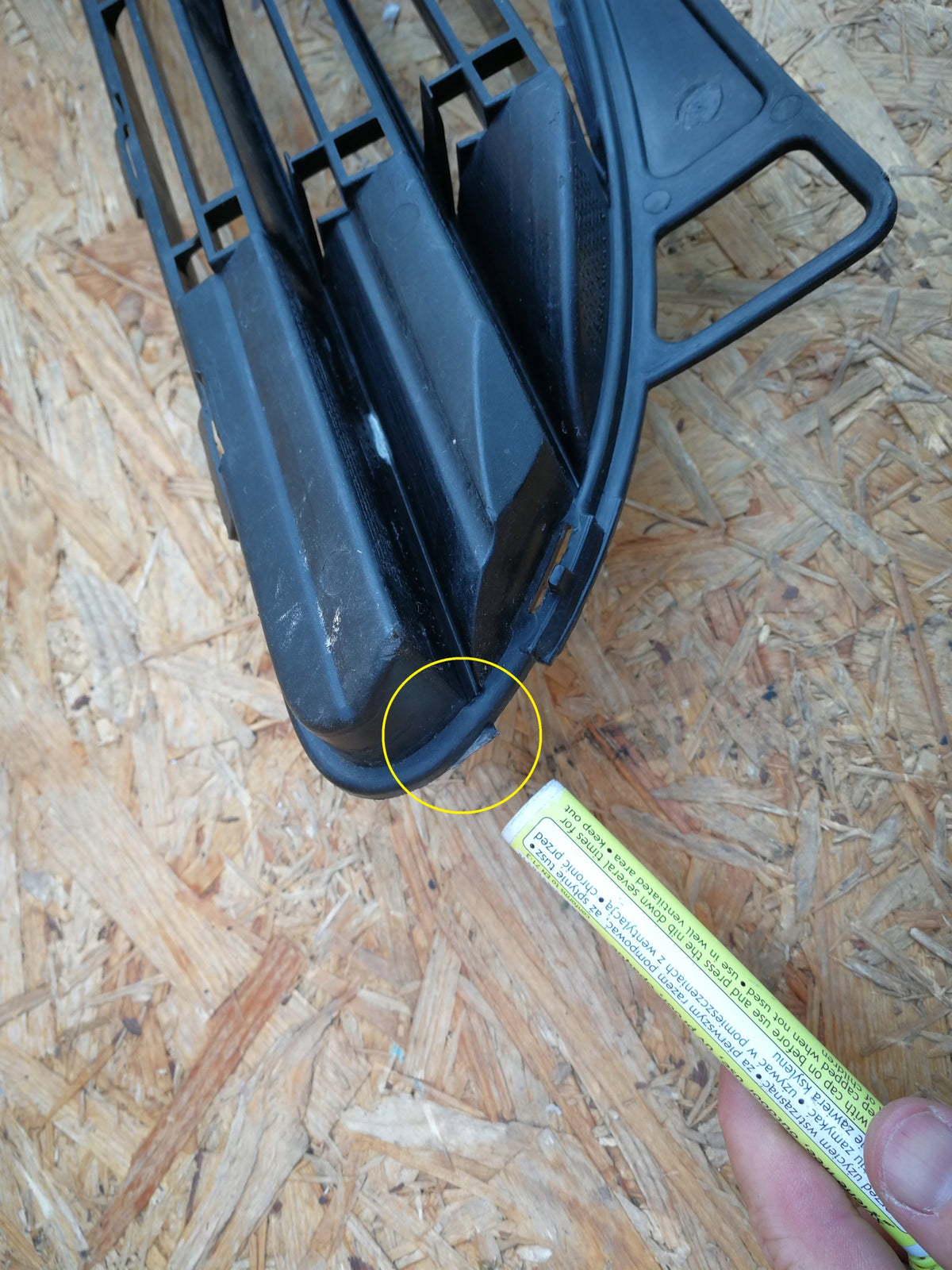 Peugeot 307 01- Kühlergrill Gitter Untere Grill Vorne Stossstange 9634014177B — Foto 8 von 9