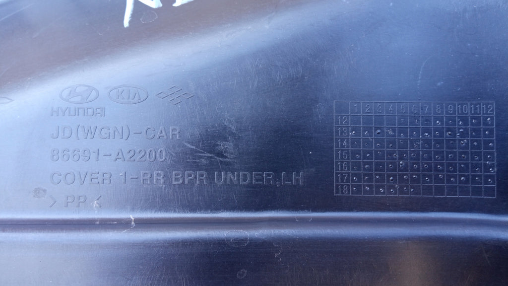 KIA CEED II FL 12- STOßSTANGENVERKLEIDUNG ERWEITERUNG LINKS HINTEN 86691-A2200