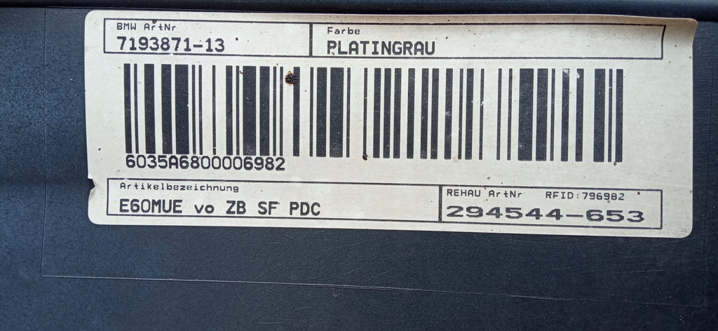 BMW 5 E60 LIFT 06- ZDERZAK PRZÓD PRZEDNI 51117178068-05