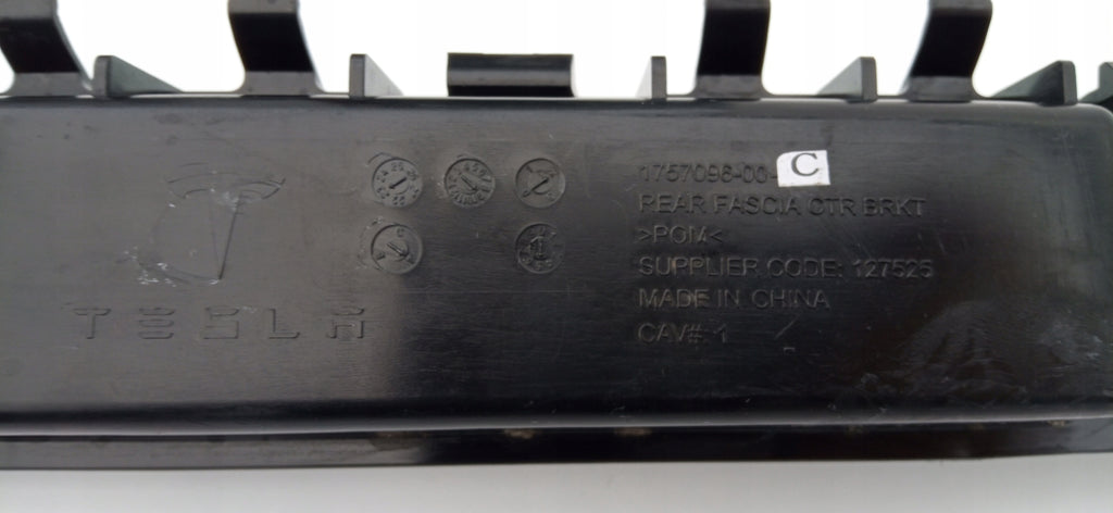 TESLA MODEL 3 LIFT 23- HALTERUNG HALTER MITTELSTÜCK STOSSFÄNGER HINTEN 1757096-00-C