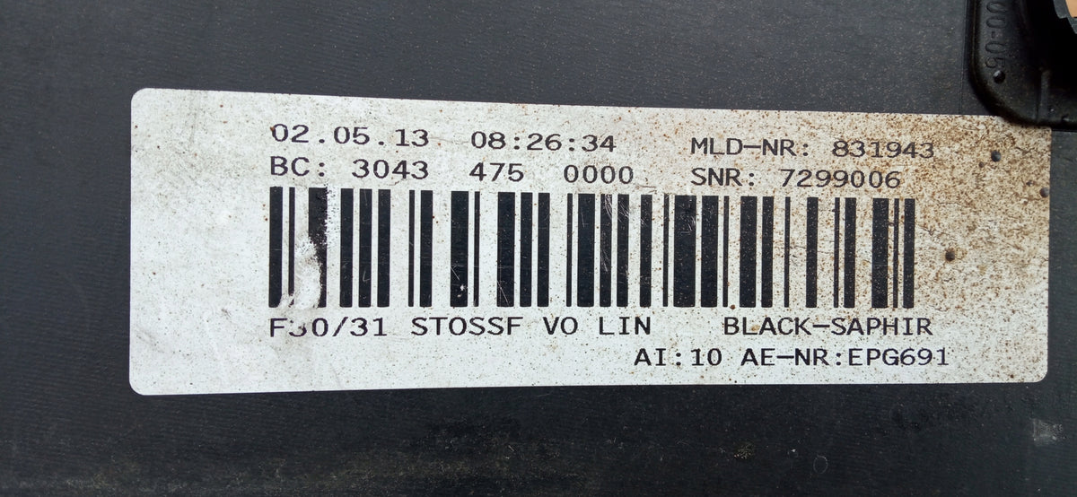 BMW 3 F30 F31 11-15 Pare-Chocs Avant Avant Black Saphir 7308401 — photo 14 sur 15